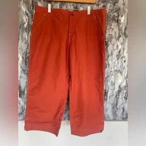 Women's KUHL Crop Wide Leg Hiking Outdoor Pants-orange red-Size XL